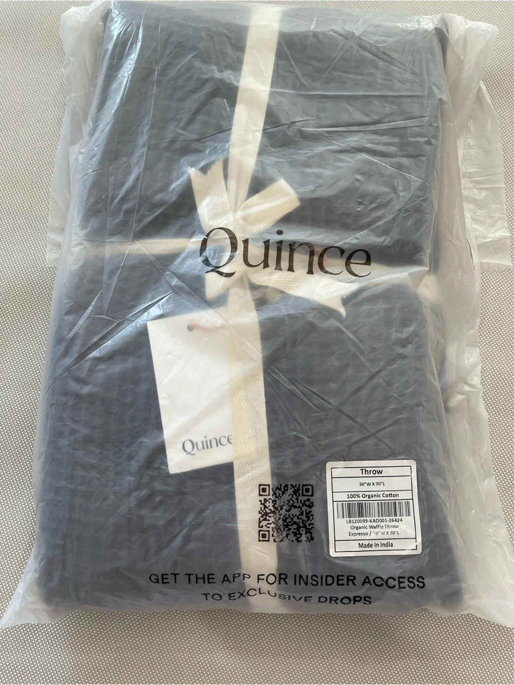 Quince Organic Waffle Bed Blanket Espresso